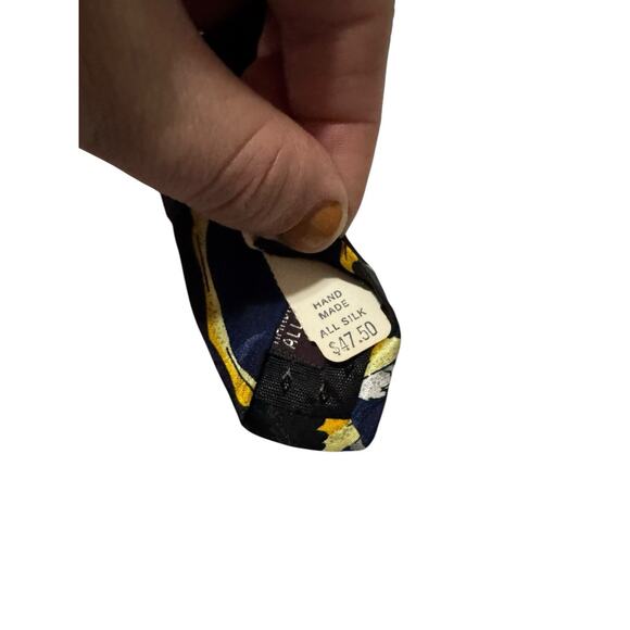 Carlo Ricci Ostrich Birds Vintage 100% Silk Necktie - Picture 6 of 7